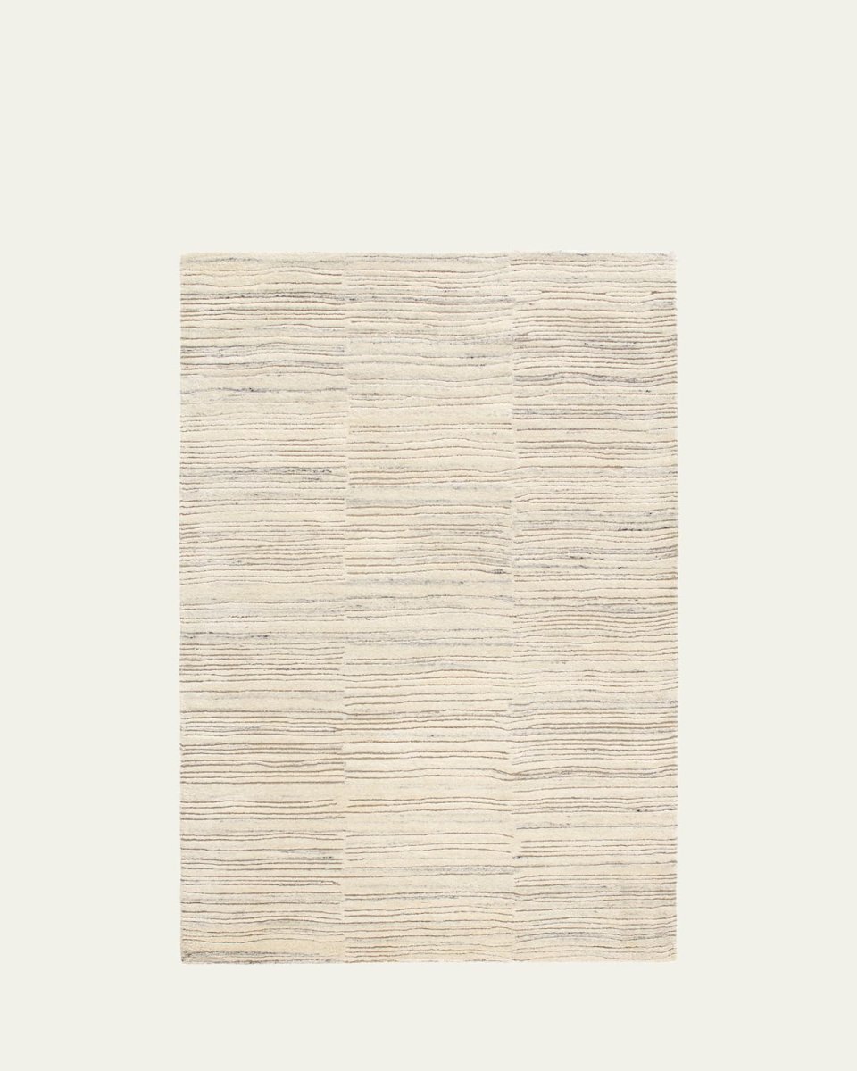Avery Oatmeal Hand-Tufted Wool Rug, 9' x 12'